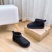 2024 Winter New Short Snow Low-Cut Sheepskin Straight Solid Color Women's Boots Warm And Cold-Proof_vogvips.com