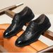 British Style Soft Business Casual Leather Wedding Formal Youth Shoes Men's Pointed Toe Hair Stylist_vogvips.com