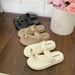 2026 New Trendy Cross-Border Toe-Slipper Women, Summer Fashionable Thick-Soled Flip-Flop Beach Sandals For Women_vogvips.com