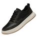 Round Head Casual Board Shoes Men's Four Breathable Splicing White Shoes_vogvips.com