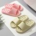 Home Hollowed Out Couple EVA Bath Leakage Anti Slip Bathroom Slippers Women Summer Indoor Support Shoes Stepping On Poop_vogvips.com