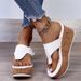 Summer New Large Size Flip-Flops Casual Fashion Wide-Edged Outdoor Beach Women's Thick-Soled Sandals_vogvips.com
