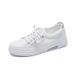 New Summer Mesh Breathable Casual Shoes, Anti Slip White Shoes, Fashionable Soft Soled Women's Board Shoes_vogvips.com