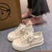 Breathable Little White Shoes Women's Shoes Mesh Shoes Thick-soled Lace Thin Casual Board Shoes_vogvips.com
