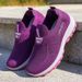 Women's Spring New Breathable Slip-On Soft Sole Walking Shoes For Middle-Aged And Elderly Mothers Wholesale Dropshipping_vogvips.com