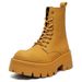 High-top Leather Shoes Martin Boots Men's Shoes Thick-soled Inner Height-increasing Casual Big-head Leather Boots_vogvips.com