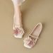 Women's French Retro Mary Jane Flat Shoes Multi-Color Pointed Toe Classic Formal Business Minimalist Style For Spring Autumn_vogvips.com