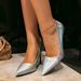 Elegant Silver Stiletto Pumps – Pointed-Toe High Heels For Women, Inspired Office & Party Dress Shoes_vogvips.com
