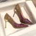 MTX Bride 2020 New Silver Pink Main Wedding Dress High Heel Women's Stiletto Bridesmaid Shoes_vogvips.com