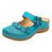 Plus Women's 2025 Summer European And American Style Casual Platform Thick Sole Flower Hollow Out Size 43 Closed Toe_vogvips.com