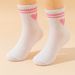 10 Pairs Kids Socks Heart Pattern Bar White Basic Sports Versatile Children's Footwear,girls' School Socks_vogvips.com