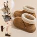 Small Potato Fluffy Snow Boots Women's Plush Thickened Warm Ugly Cute Big Head Plush Short Boots_vogvips.com