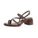 Chunky-heeled Fairy-style Open-toe Sandals For Women, Paired With Skirts, 2025 Spring-summer New High-heeled Square-toed_vogvips.com