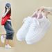 Little White Shoes Female Students Thick-soled Heightening Shoes Breathable Casual Shoes Board Shoes_vogvips.com