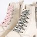 Shoe Accessories with a width of 1.5cm and trendy woven colorful wave pattern OLD ORDER exaggerated shoelaces_vogvips.com
