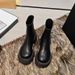 Stretch Martin For Women 2025 Autumn Winter New Short Fashion Versatile Slimming Petite Chunky Heel Slim Boots_vogvips.com