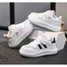 Boys Little White Shoes Girls White Sneakers Children's Board Shoes Kindergarten Primary School Children Running Shoes Mesh Breathable_vogvips.com