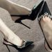 MTX 2025 New Korean Style Elegant Nude High Heels Pointed Toe Sexy Rhinestone Stunning Versatile Sandals_vogvips.com