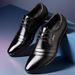 Men's Classic Oxford Dress Shoes - Lightweight Business Formal Shoes With Round Toe, Breathable & Slip-Resistant For Office Wear Office Shoes_vogvips.com