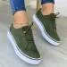 2025 New Women's Low-top Vulcanized Round Toe Casual Flat Lace-up Walking Shoes Women Versatile Comfortable_vogvips.com