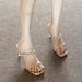 Rhinestone Sandals For Women, Thin Heel, 2024 Summer New Open-Toe Strap Sandals, Outdoor Fairy Style Crystal High Heels_vogvips.com