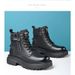 Casual Thick Soled Men's Boots Trendy Retro British Style High Quality Work And Office 38-46 Hot Selling High Top Leather Shoes_vogvips.com