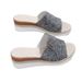 Plus-size Women's Canvas Slippers Wedged Rope Thick Soled Denim Flip-flops_vogvips.com