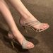 Unique And Beautiful Glitter High-heeled Shoes For Women, 2026 Summer New Model, Fairy-style Stiletto Sandals With A_vogvips.com