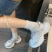 Platform Dad For Women 2025 Spring And Autumn New Versatile Mesh Height-Increasing Breathable Running Super Popular_vogvips.com