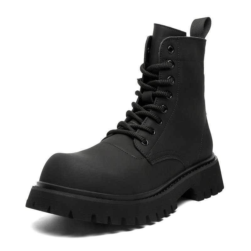 Locomotive Tooling Boots High Top Thick Sole Heightening Martin Boots Outdoor Hiking Men's Boots_vogvips.com