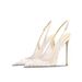 Guoar Cross-Border 2024 New Pointed Lace Mesh Breathable Backless Buckle Stiletto Women's Sandals_vogvips.com