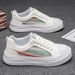 Men's Lightweight Breathable Casual Sneakers For Summer - Round Toe, Mesh Upper, Rubber Sole, Comfortable Low-Top Shoes For Tennis And Everyday Wear_vogvips.com