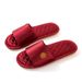 Summer Wedding Slippers In Red For A Couple, High-end Morning Robe, Newlywed Celebration Wedding Slippers For Men And Women_vogvips.com