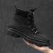 European Warm Series British Style Men's Leather New High-top Thick-soled Solid Color Martin Fashion Trend Outdoor Work Boots_vogvips.com
