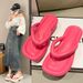 Women's Thick Soled Sandals, Summer New Outdoor Fashion, Beach, And Beach With A Feeling Of Stepping On Feces, Angled_vogvips.com