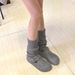 6cm Height Increase ~ Full Coverage Fleece For Women Winter 2025 Gray Furry Cotton Shoes Northeast Fuzzy_vogvips.com