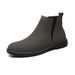 Men's Shoes Fleece Short Boots Leather Martin Boots Men's Medium Top Leather Shoes Men's Chelsea Boots Men's Boots Tide_vogvips.com