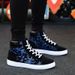 Canvas Men Spring 2024 New Casual Men's Sneakers High-top Trendy Versatile Running Shoes_vogvips.com