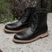 Martin Boots Men's High-top Thick-soled Heightening Soft Leather Boots Retro Tooling Locomotive Boots_vogvips.com