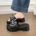 Bow-tie Flip-flops For Women, Summer Fashion, 2026 New Model, Thick-soled, Height-increasing, Non-slip, Beach Sandals_vogvips.com