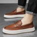 Fashion Men Shoes 2024 Classic Outdoor Skateboard Loafers Fashion Mens Sneakers High Quality Slip On Board Shoe Men Casual Shoes_vogvips.com