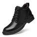 Men's Shoes Lace-up Formal High-top Men's Gentleman's Men's Boots Large-size Casual Leather Shoes_vogvips.com