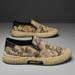 Men's Camouflage Canvas Slip-On Shoes - Summer Breathable Casual Sneakers, Beijing-Inspired Loafers With Comfortable Design_vogvips.com
