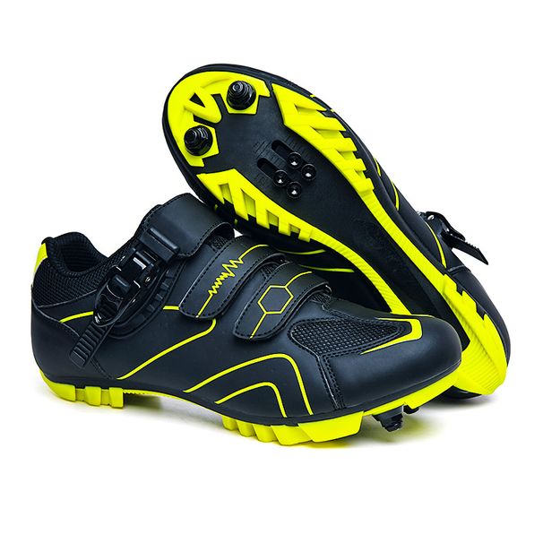 Cycling Lock Shoes Men's And Women's Bicycle Shoes Outdoor Road Sports Reflective Strips With Locks Mountain Road Cycling Power Shoes_vogvips.com