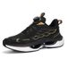 Men's Spring Running Shoes with Rotating Button Design Breathable Thick Sole Popcorn Cushioning Casual Style_vogvips.com