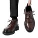 Euro Step 99292 Brogue Leather Round Toe Rubber Sole Casual Men's Shoes_vogvips.com
