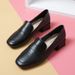 Square Head Thick Heel Single Shoes Women's Small Leather Shoes Women's Loafers Women's Inner Height Increase_vogvips.com