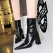 Women's Shoes Fashion Simple Sexy Nightclub Slim Thick Heel High Heel Pointed Winter Slim Boots Women's Short Boots_vogvips.com