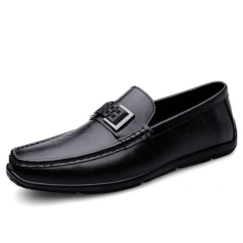 Men's Doudou Shoes Casual Leather Shoes Men's Genuine Leather Loafers_vogvips.com