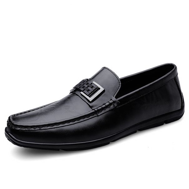 Men's Doudou Shoes Casual Leather Shoes Men's Genuine Leather Loafers_vogvips.com